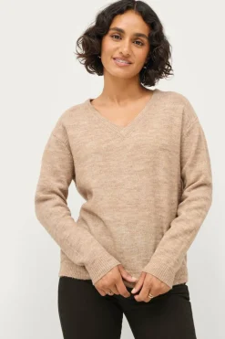 Ellos Collection Strikket genser med V-hals