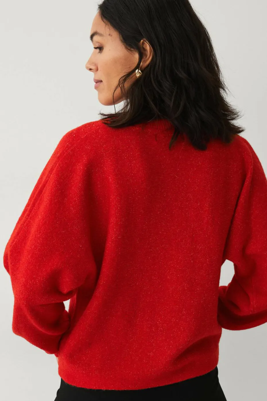 Ellos Collection Strikket pullover med rhinstener