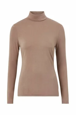 Ellos Collection Strikket topp i viskose med turtleneck