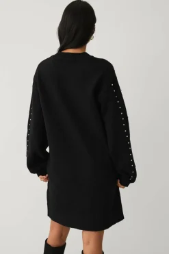 Ellos Collection Strikket kjole med rhinstener