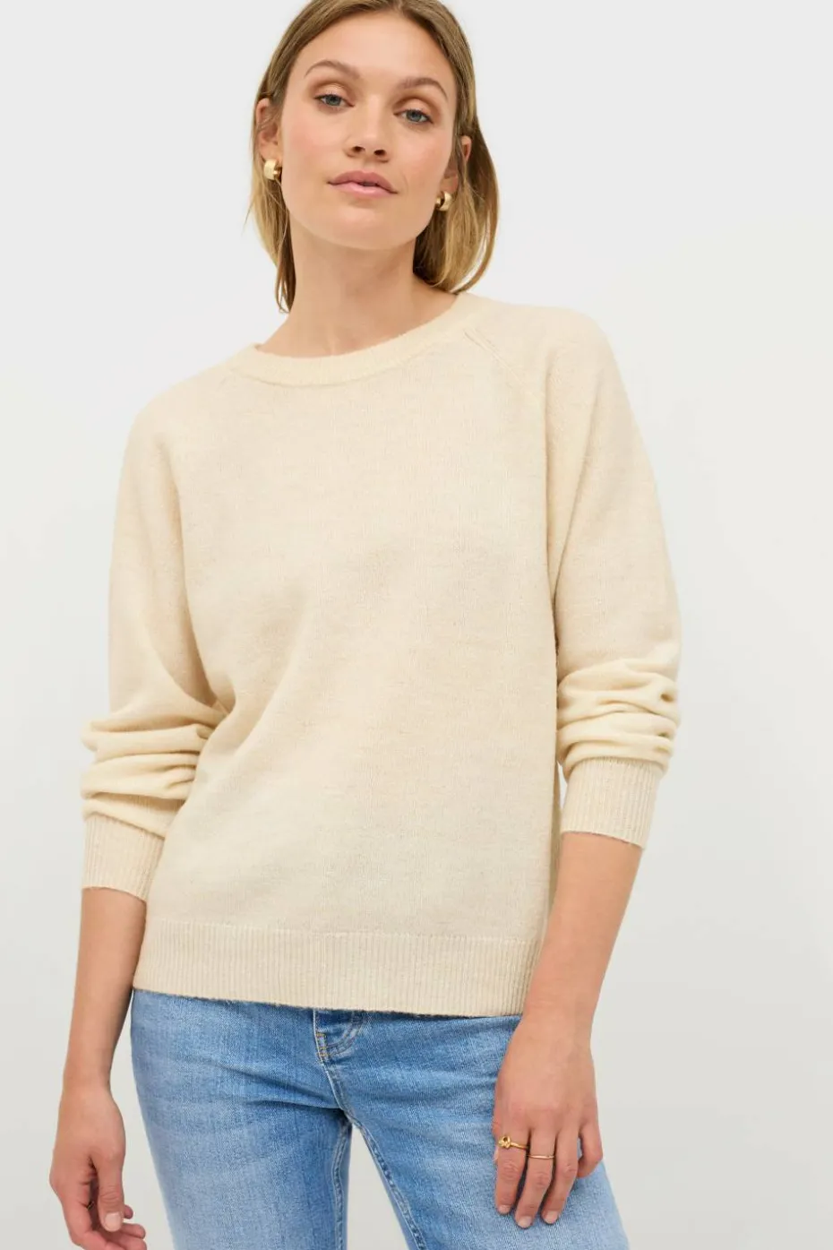 Ellos Collection Strikket genser med rund hals