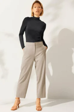 Ellos Collection Strikket topp i viskose med turtleneck