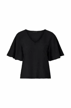Ellos Collection Topp med draperte volangermer