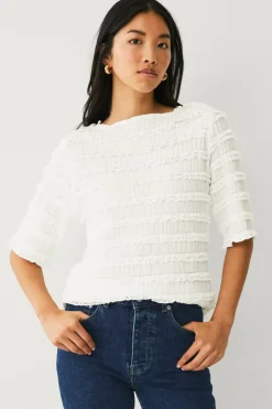 Ellos Collection Topp med rufsete kanter