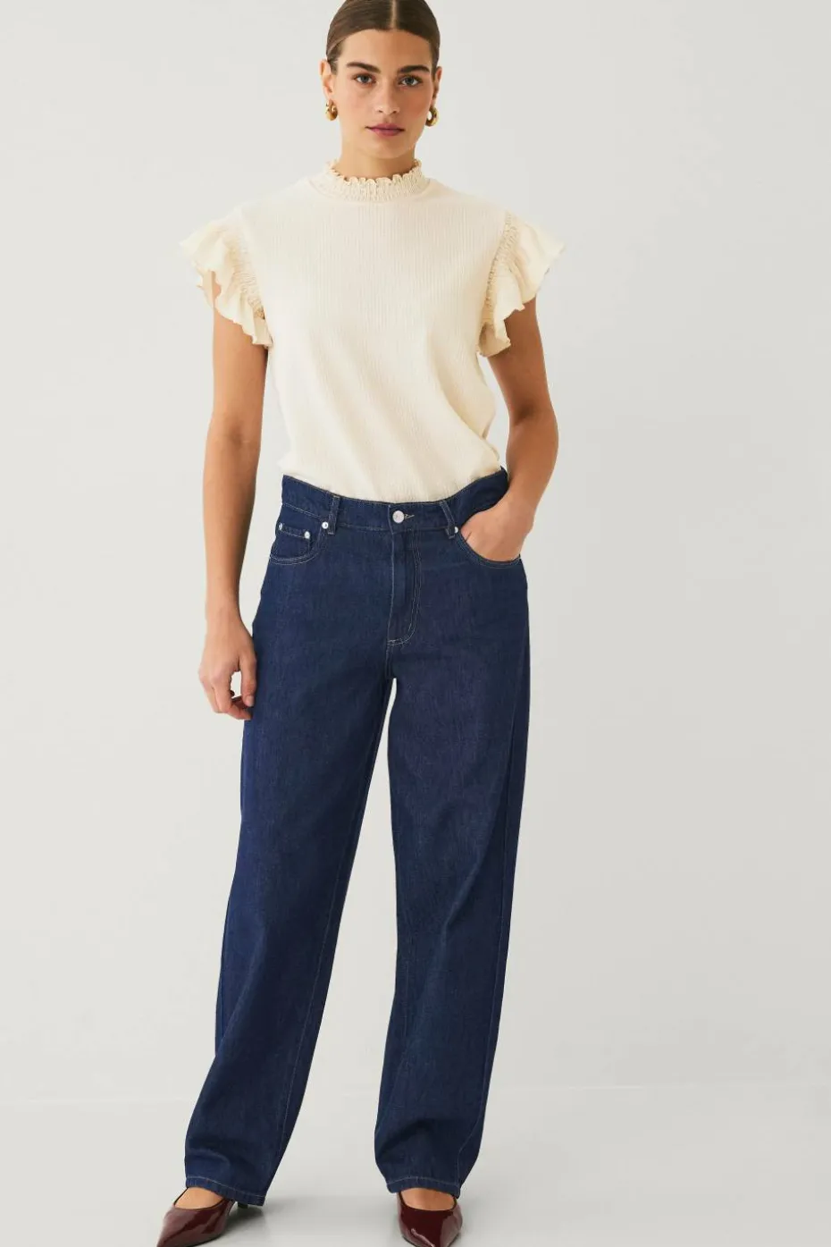 Ellos Collection Topp med volangermer