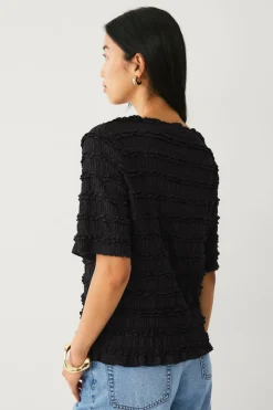 Ellos Collection Topp med rufsete kanter
