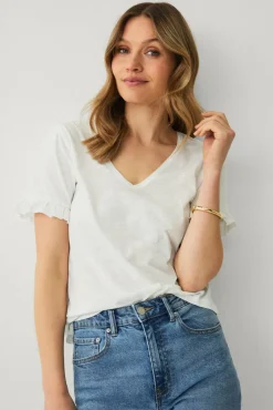 Ellos Collection Topp med volangermet