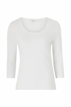 Ellos Collection Topp med dyp utringning og 3/4 ermer