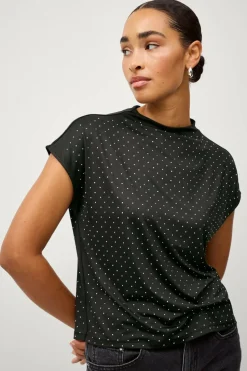 Ellos Collection Topp med rhinstener