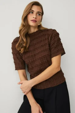 Ellos Collection Topp med rufsete kanter