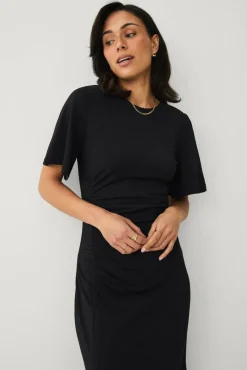 Ellos Collection Trikotkjole med drapering