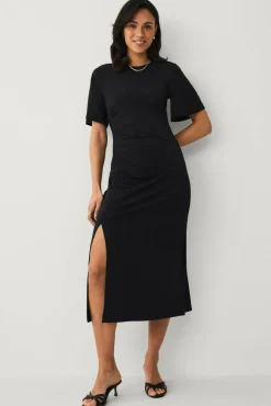 Ellos Collection Trikotkjole med drapering