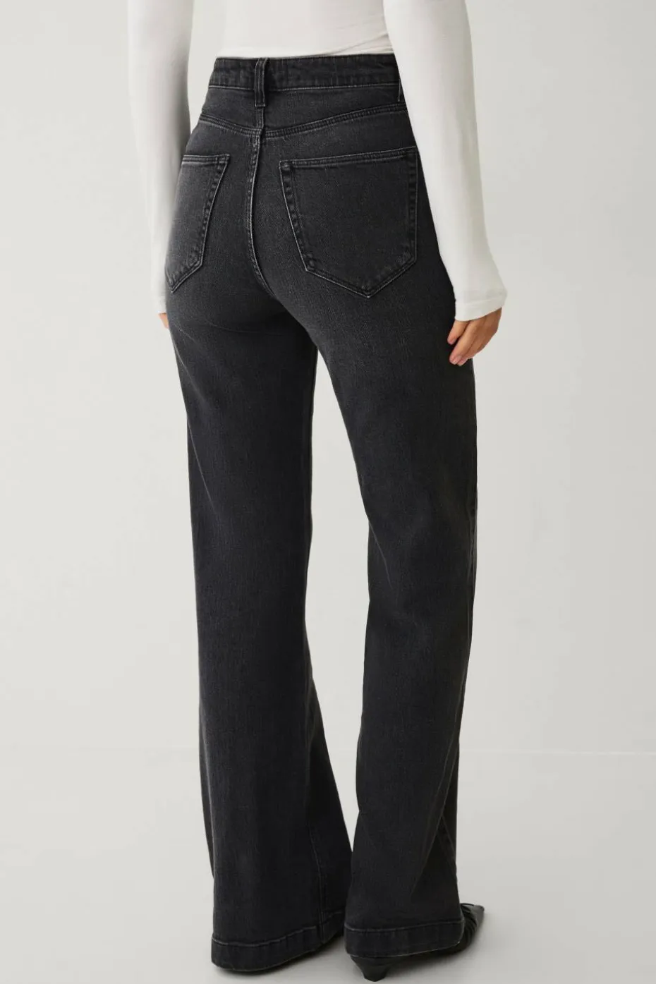 Ellos Collection Utsvingte jeans Utsvingte med høy midje