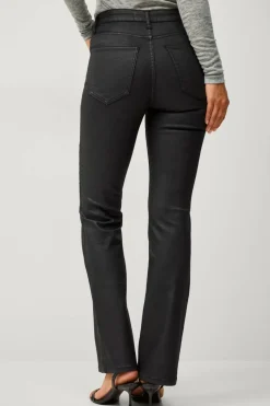 Ellos Collection Utsvingte jeans med belagt overflate