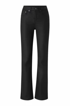 Ellos Collection Utsvingte jeans med belagt overflate