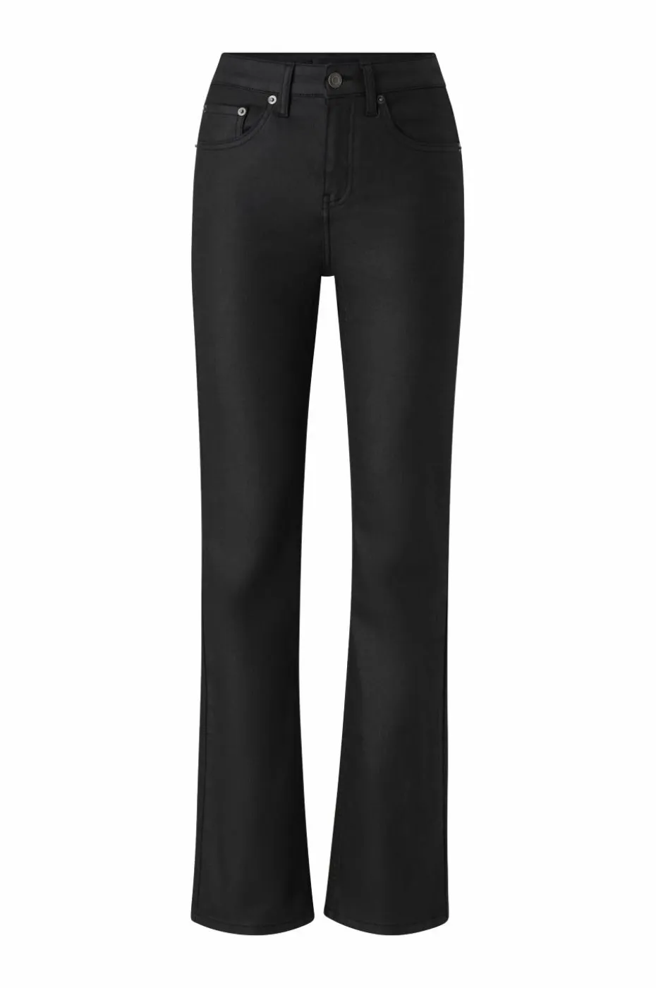 Ellos Collection Utsvingte jeans med belagt overflate