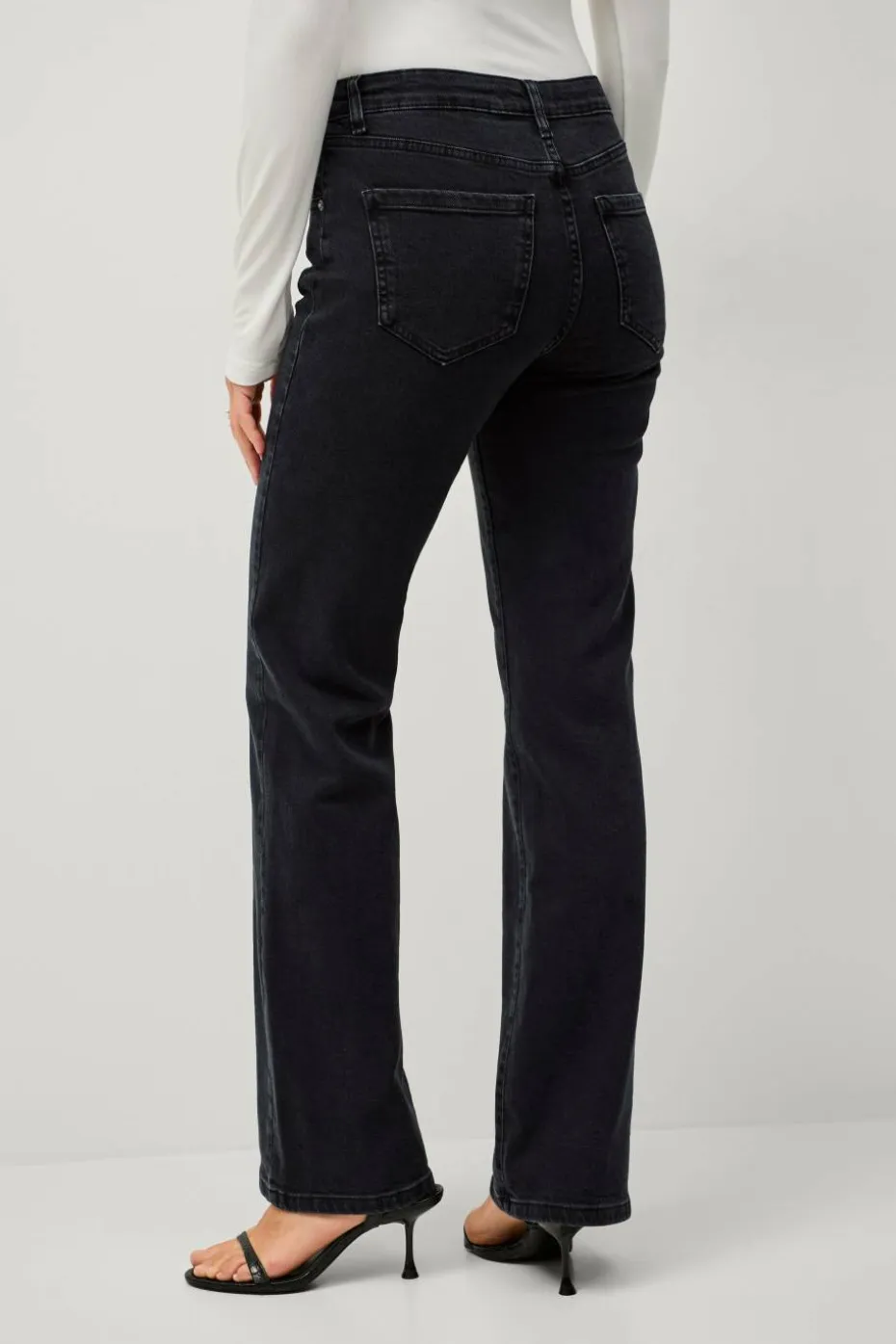 Ellos Collection Utsvungne stretchjeans med lav midje