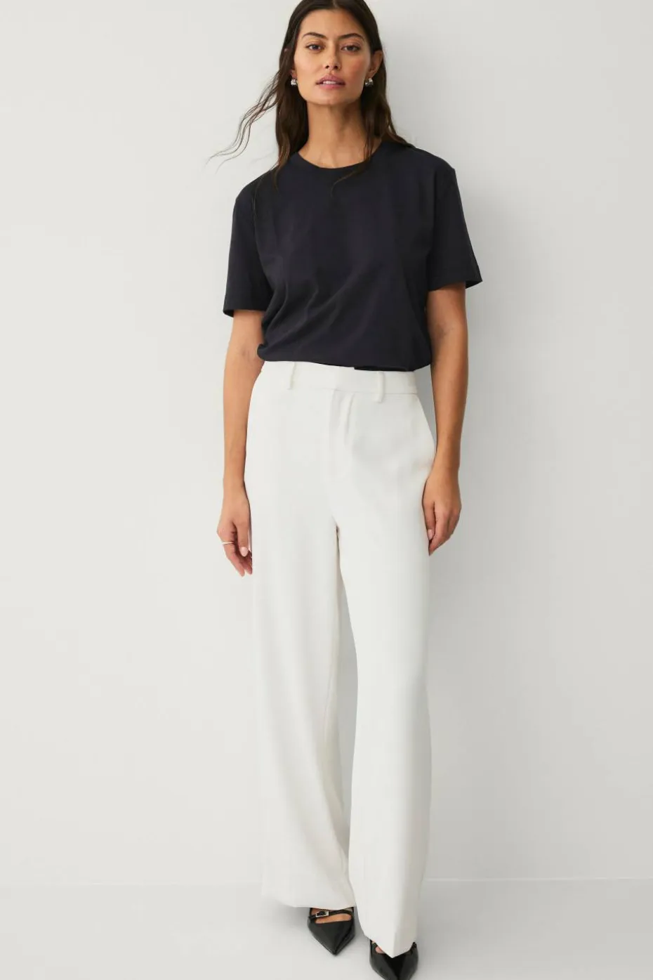 Ellos Collection Vida dressbukser med høy midje