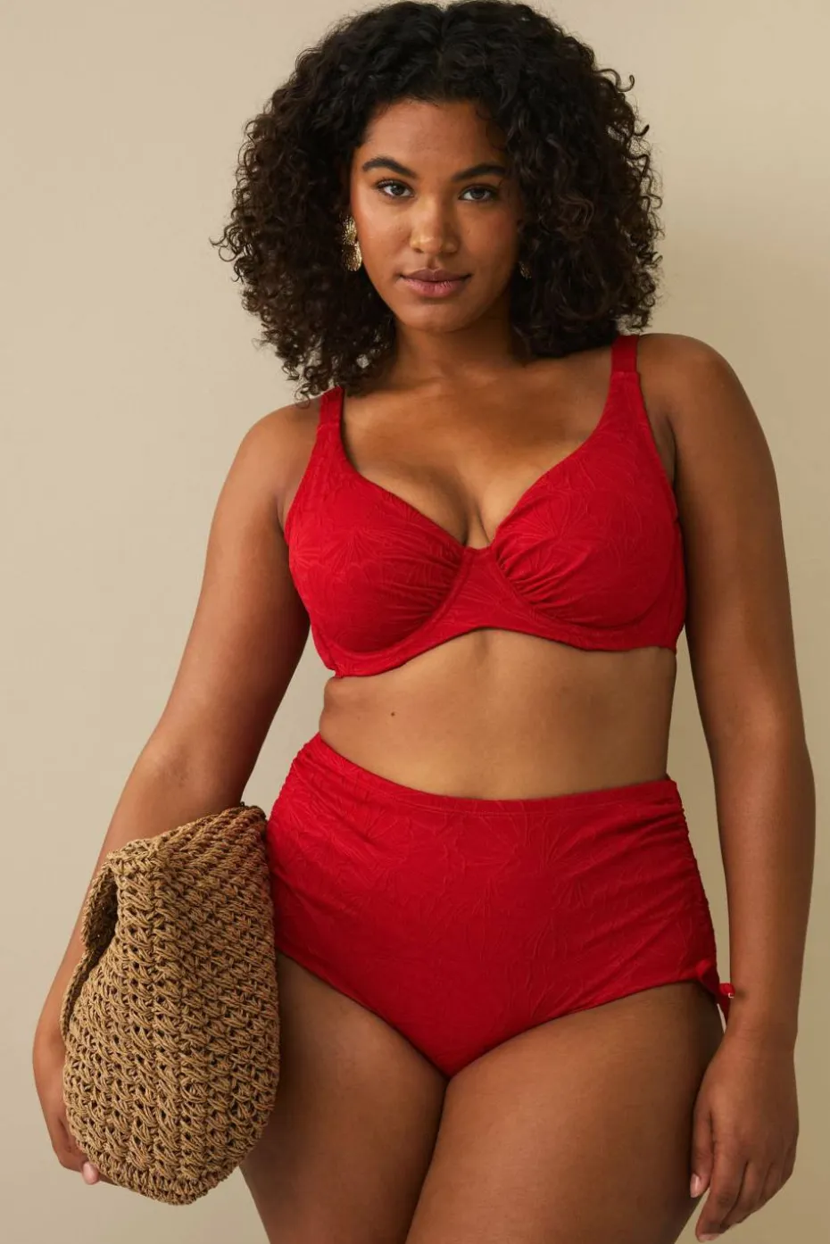Ellos Plus collection Bikini-BH med strukturmønstre