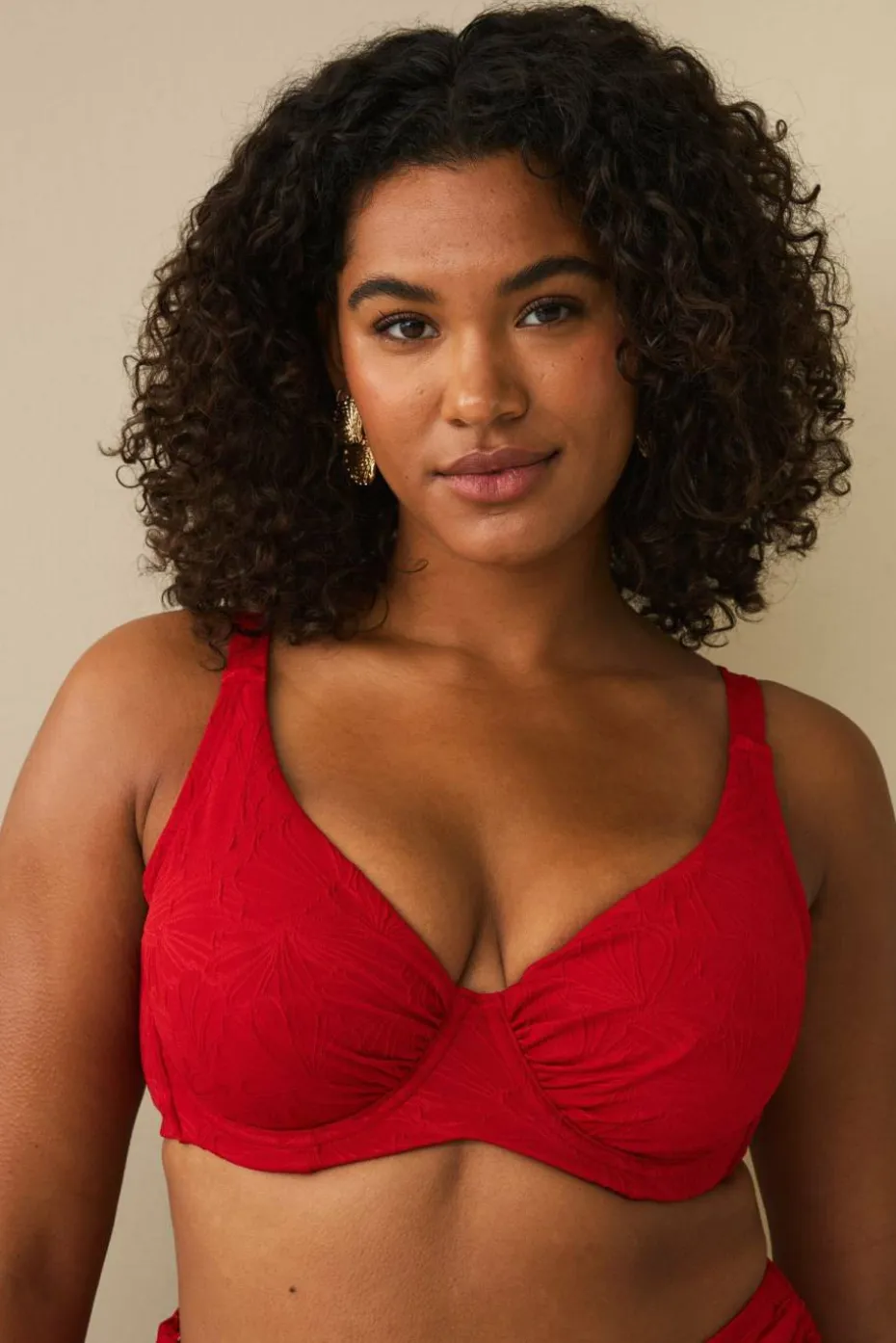 Ellos Plus collection Bikini-BH med strukturmønstre