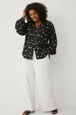 Ellos Plus collection Bluse med puffermer