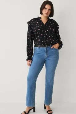 Ellos Plus collection Bluse med volanger