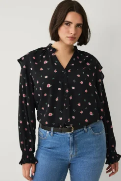 Ellos Plus collection Bluse med volanger