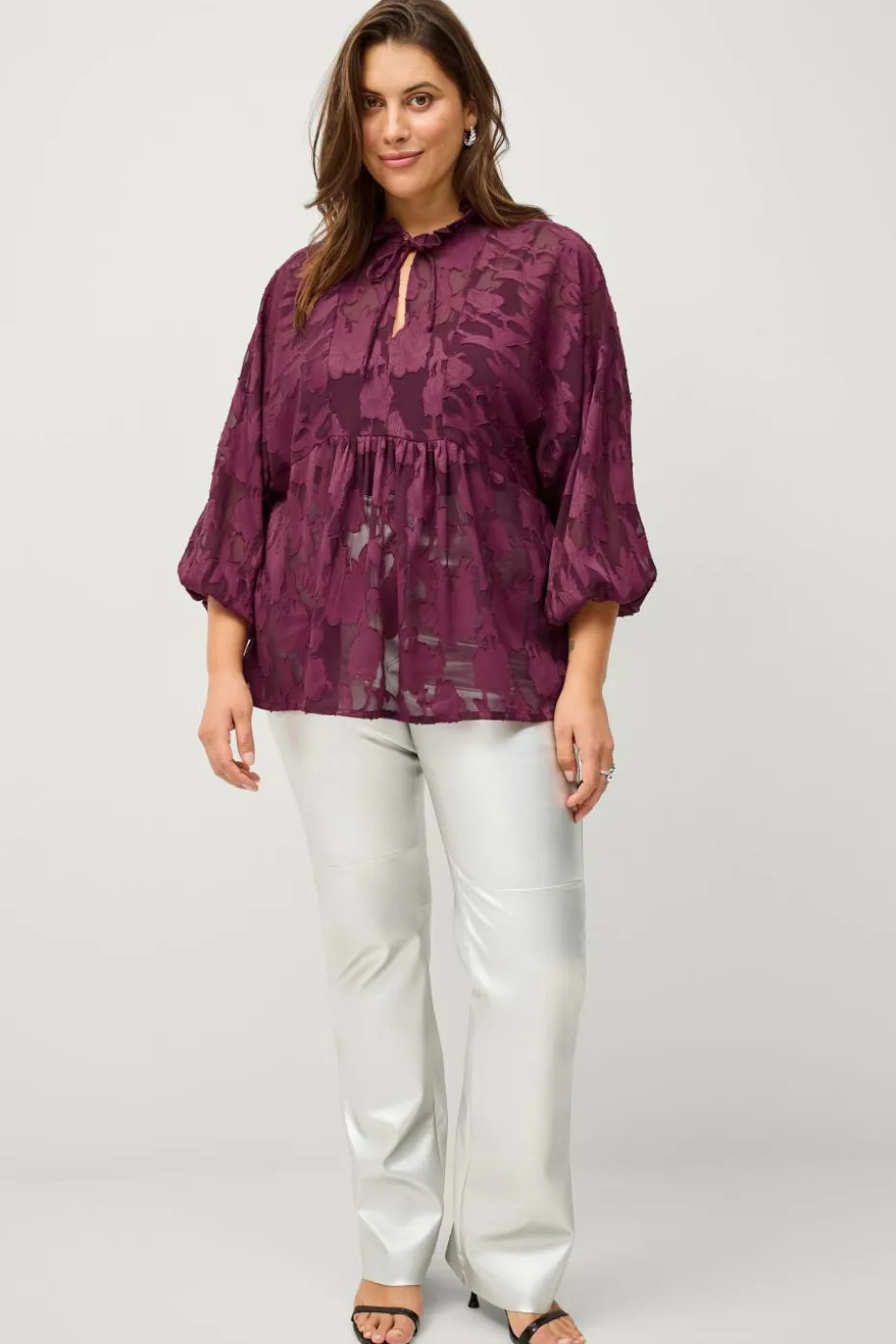 Ellos Plus collection Bluse i organza