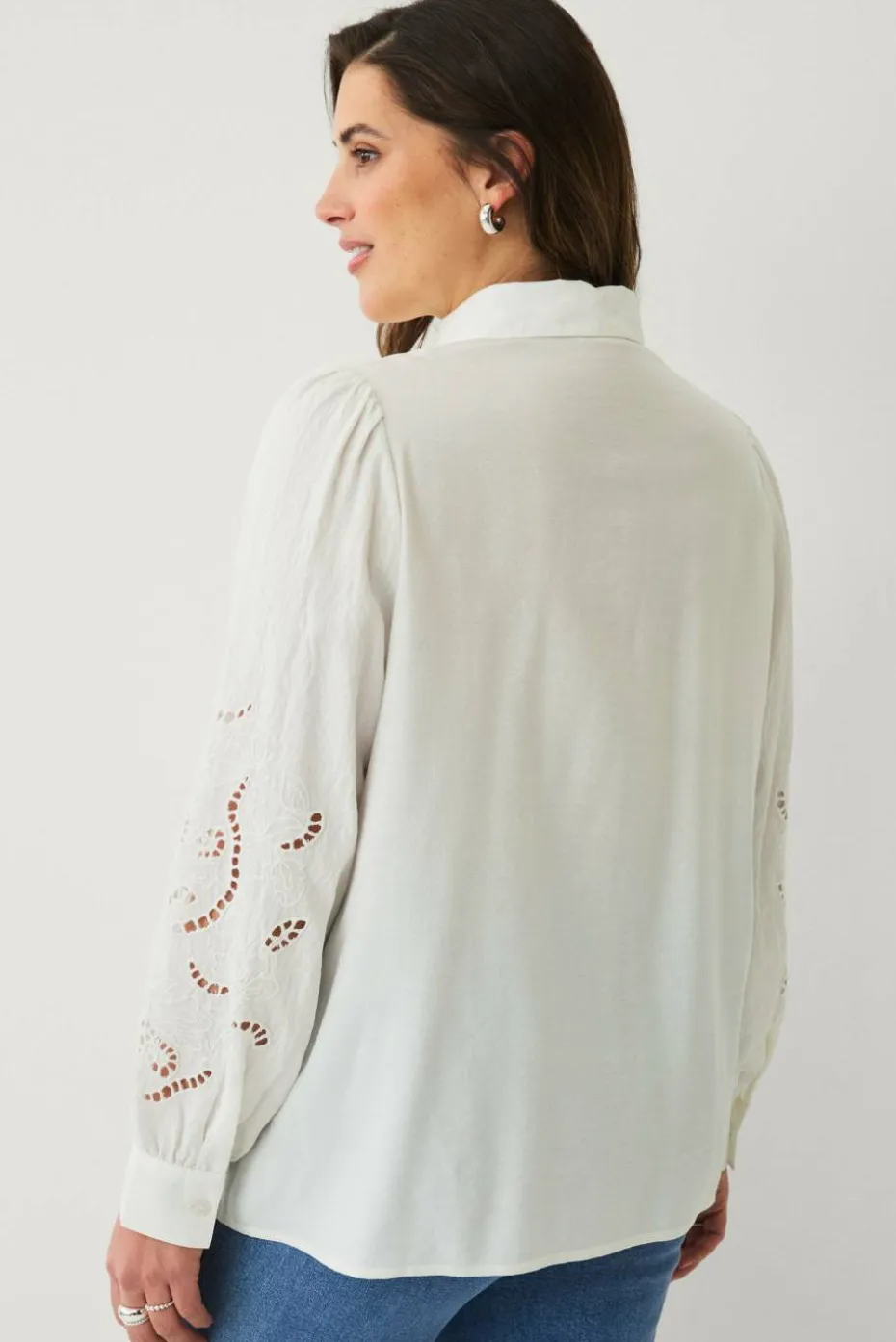Ellos Plus collection Bluse med hullbroderier