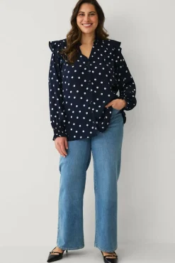 Ellos Plus collection Bluse med volanger