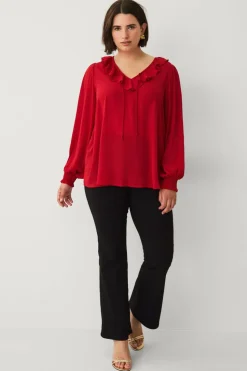 Ellos Plus collection Bluse med volang