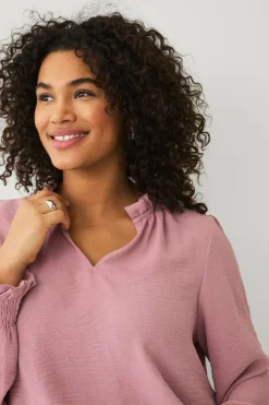 Ellos Plus collection Bluse med v-formet utringning