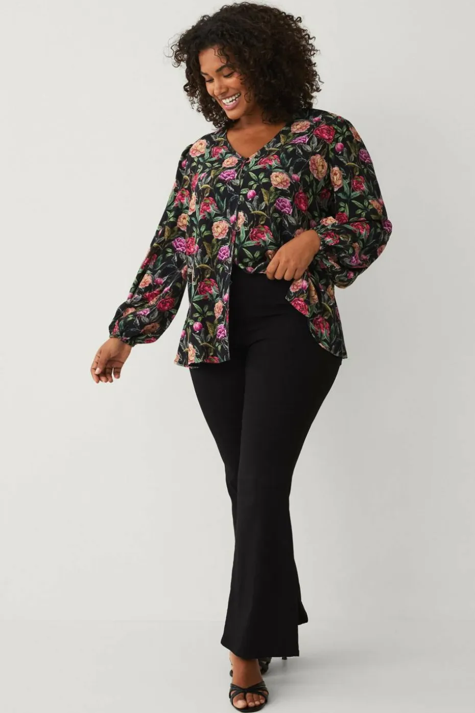 Ellos Plus collection Bluse med puffermer