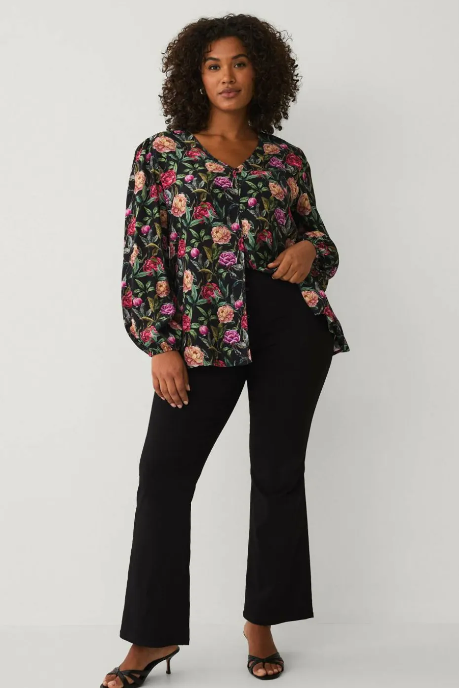 Ellos Plus collection Bluse med puffermer
