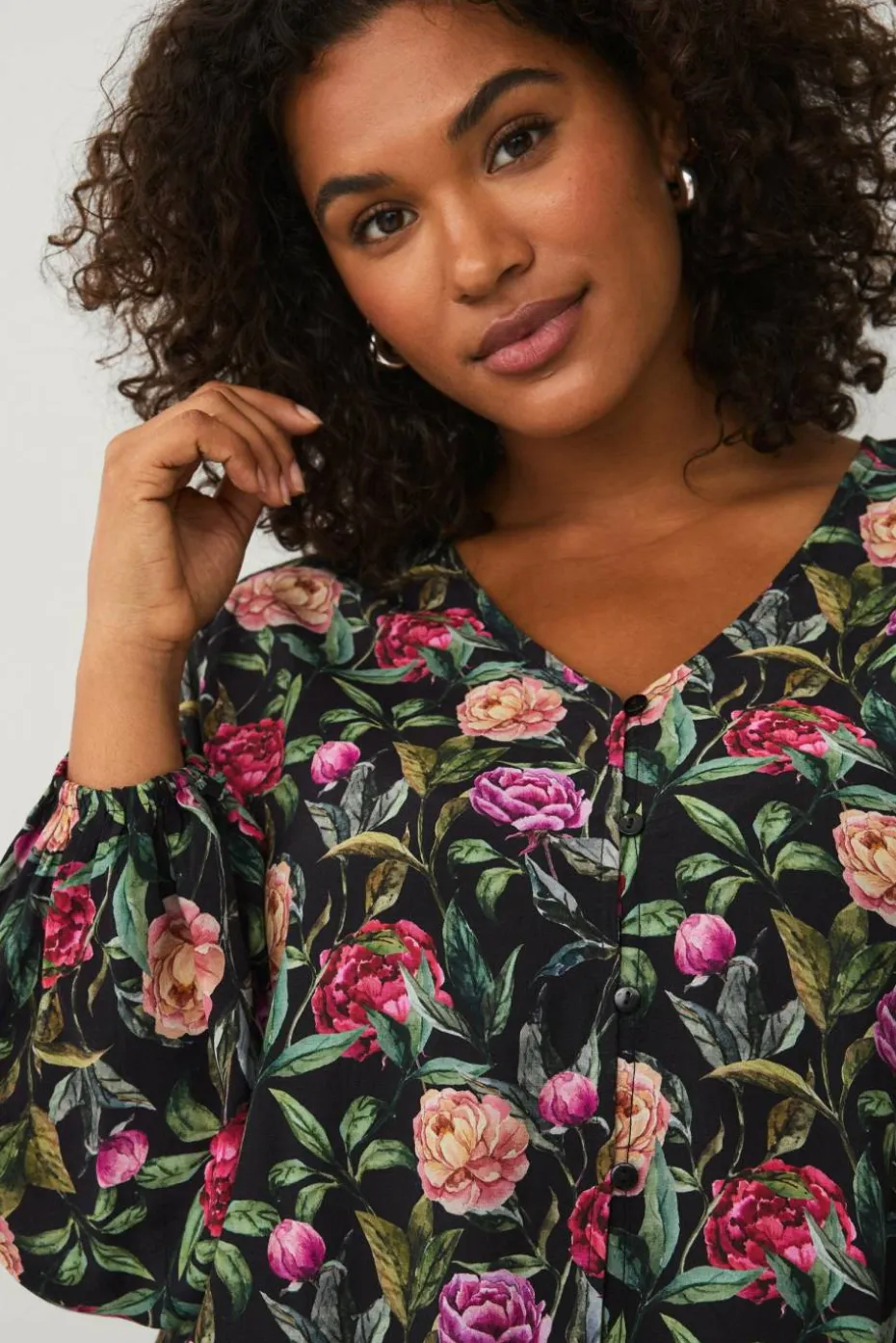 Ellos Plus collection Bluse med puffermer