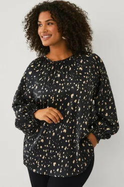 Ellos Plus collection Bluse i sateng