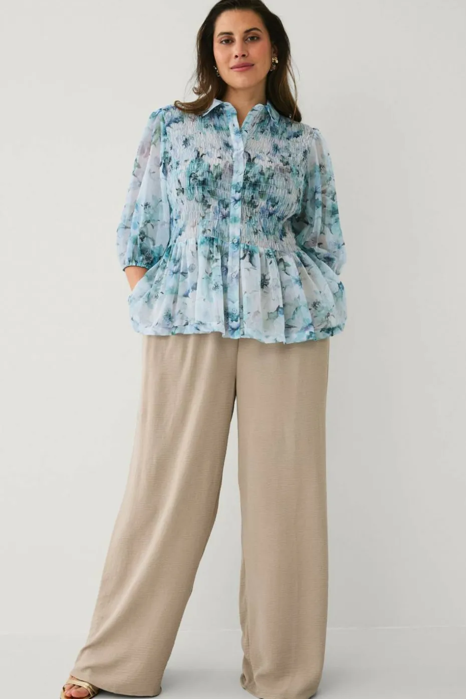 Ellos Plus collection Bluse med smock