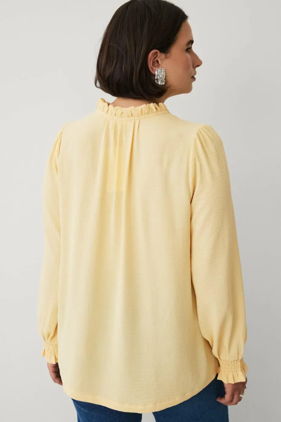 Ellos Plus collection Bluse med v-formet utringning