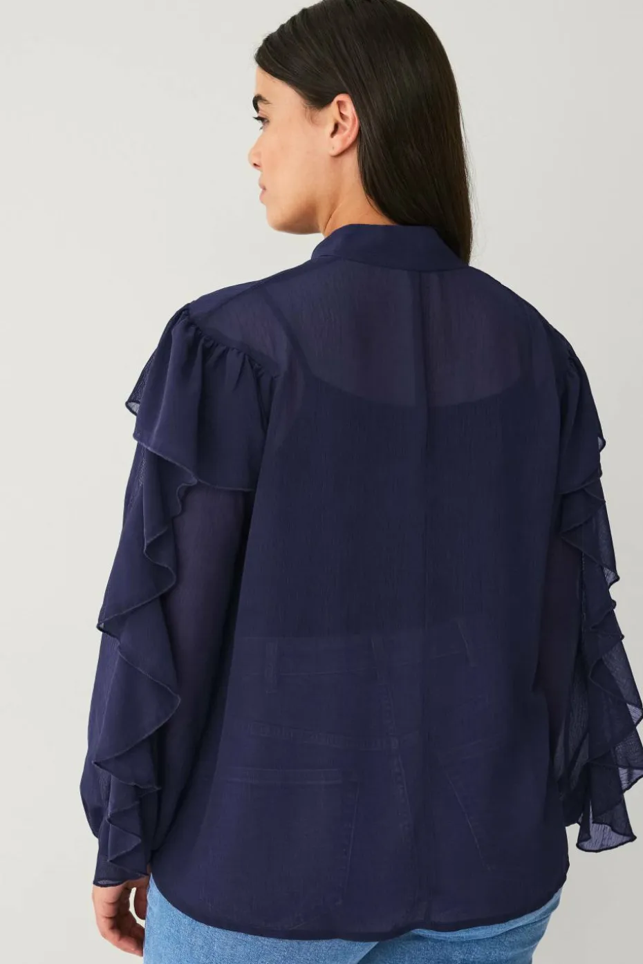 Ellos Plus collection Bluse med volanger