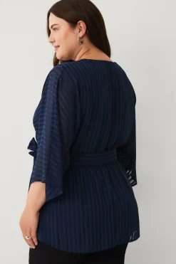 Ellos Plus collection Bluse med V-hals