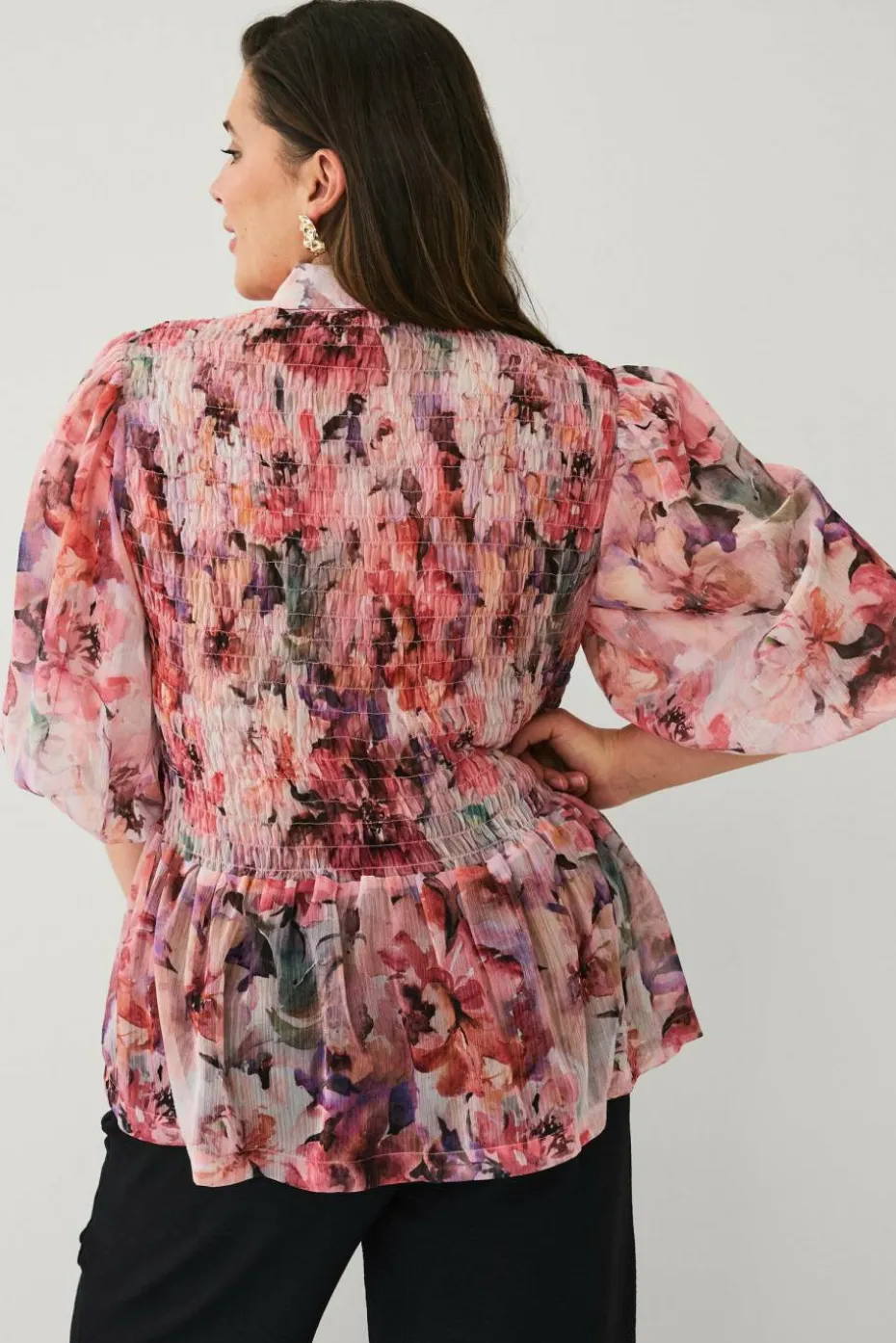 Ellos Plus collection Bluse med smock