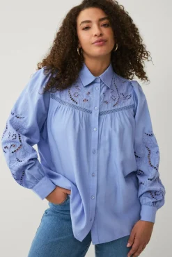 Ellos Plus collection Bluse med hullbroderier
