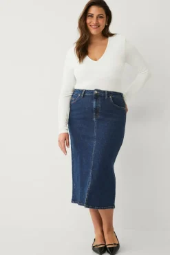 Ellos Plus collection Denim skjørt