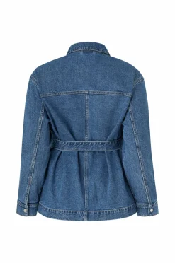 Ellos Plus collection Denim jakke med knytbelte