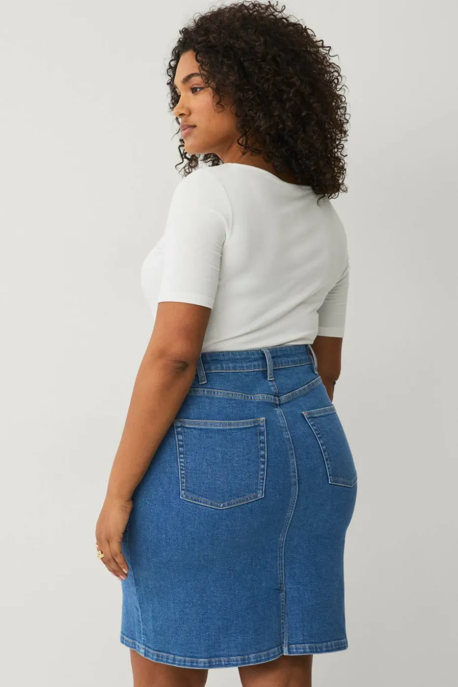 Ellos Plus collection Denim skjørt