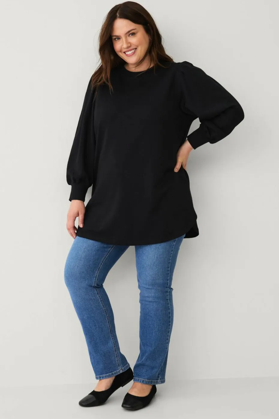 Ellos Plus collection Genser med puffermer