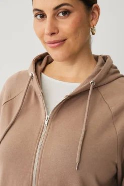 Ellos Plus collection Genser med hette og glidelås