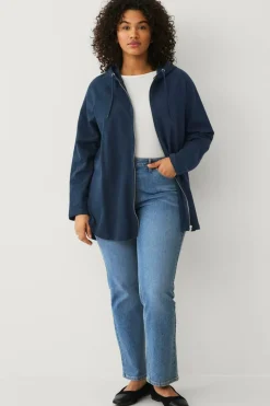 Ellos Plus collection Genser med hette og glidelås