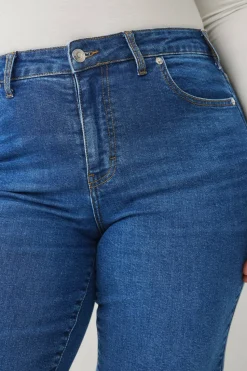Ellos Plus collection Jeans med vide ben og høy midje