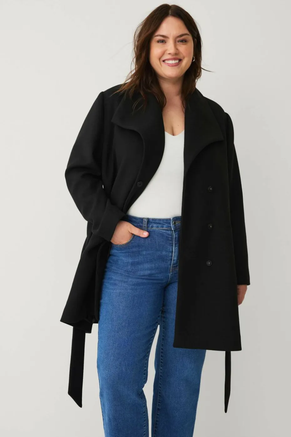Ellos Plus collection Kappe med bindebelte